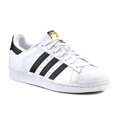 ZAPATILLAS ADIDAS SUPERSTAR BLANCA Y NEGRA DORADO HOMBRE